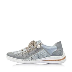 Rieker Women'S Lace-Up Shoes Sea Blue