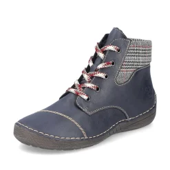 Rieker Women'S Lace-Up Shoes Steel Blue