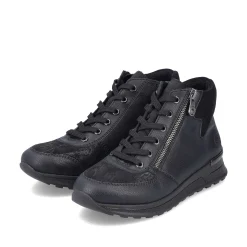 Rieker Women'S Lace-Up Shoes Deep Black
