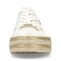 Rieker Women'S Lace-Up Shoes Swan White