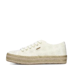 Rieker Women'S Lace-Up Shoes Swan White