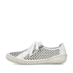 Rieker Women'S Lace-Up Shoes Pure White