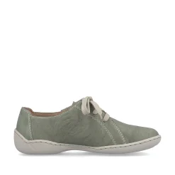 Rieker Women'S Lace-Up Shoes Green Gray