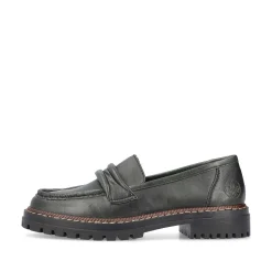 Rieker Women'S Loafers Army Green