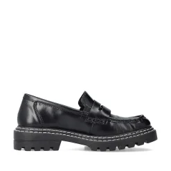 Rieker Women'S Loafers Graphite Black