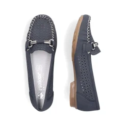 Rieker Women'S Loafers Navy Blue