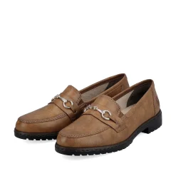 Rieker Women'S Loafers Nougat Brown
