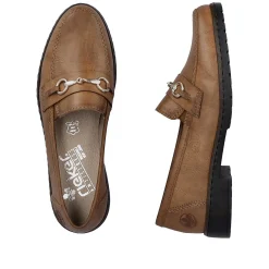 Rieker Women'S Loafers Nougat Brown