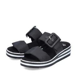 Rieker Women'S Mules Asphalt Black