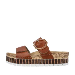 Rieker Women'S Mules Chestnut Brown