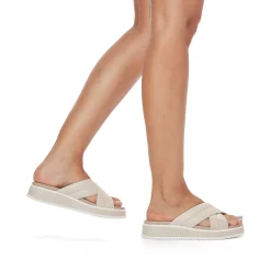 Rieker Women'S Mules Cream Beige