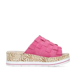 Rieker Women'S Mules Flamingo Pink