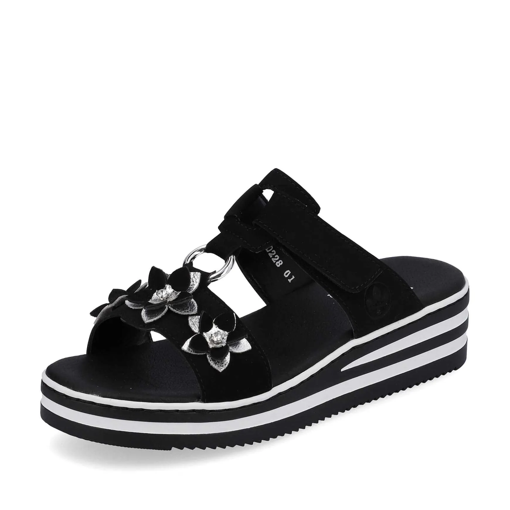 Rieker Women'S Mules Graphite Black