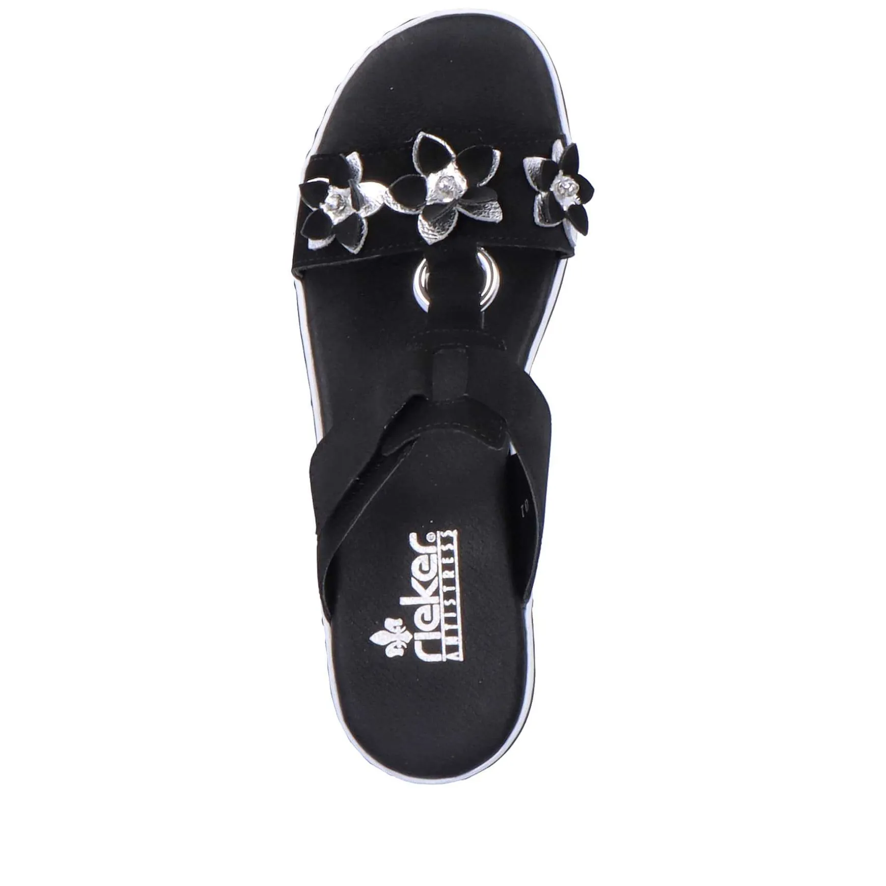 Rieker Women'S Mules Graphite Black