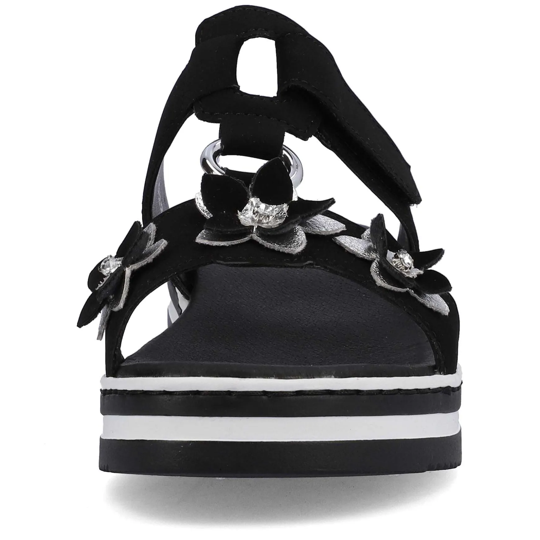 Rieker Women'S Mules Graphite Black