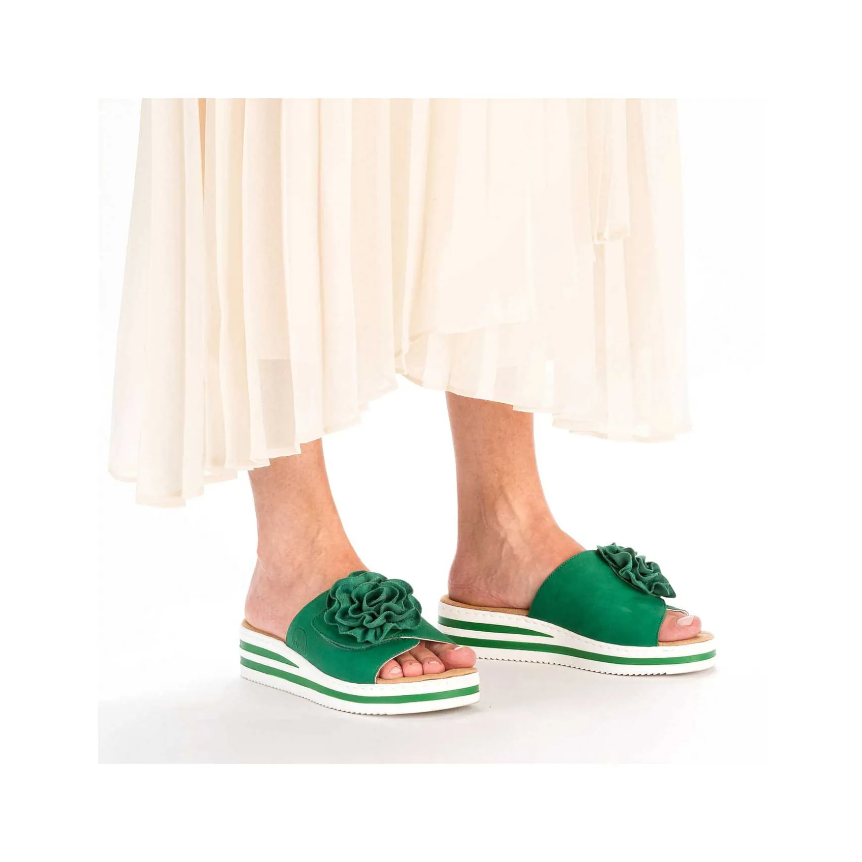 Rieker Women'S Mules Grass Green