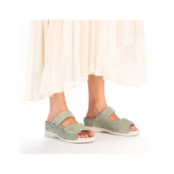 Rieker Women'S Mules Light Green