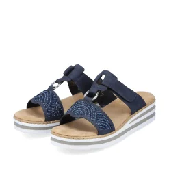 Rieker Women'S Mules Navy Blue