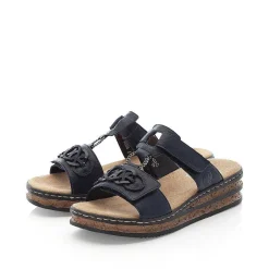 Rieker Women'S Mules Pacific Blue