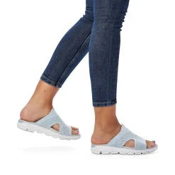 Rieker Women'S Mules Pastel Blue