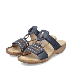 Rieker Women'S Mules Steel Blue