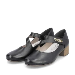 Rieker Women'S Pumps Asphalt Black