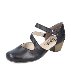 Rieker Women'S Pumps Glossy Black