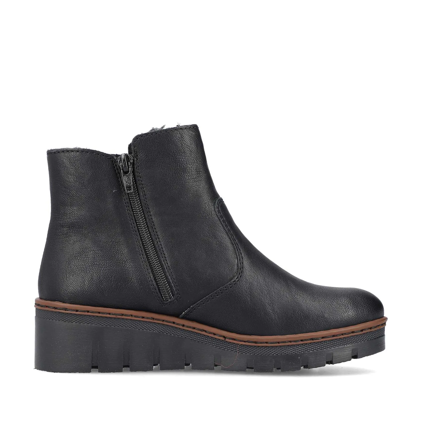 Rieker Women'S Short Boots Graphite Black
