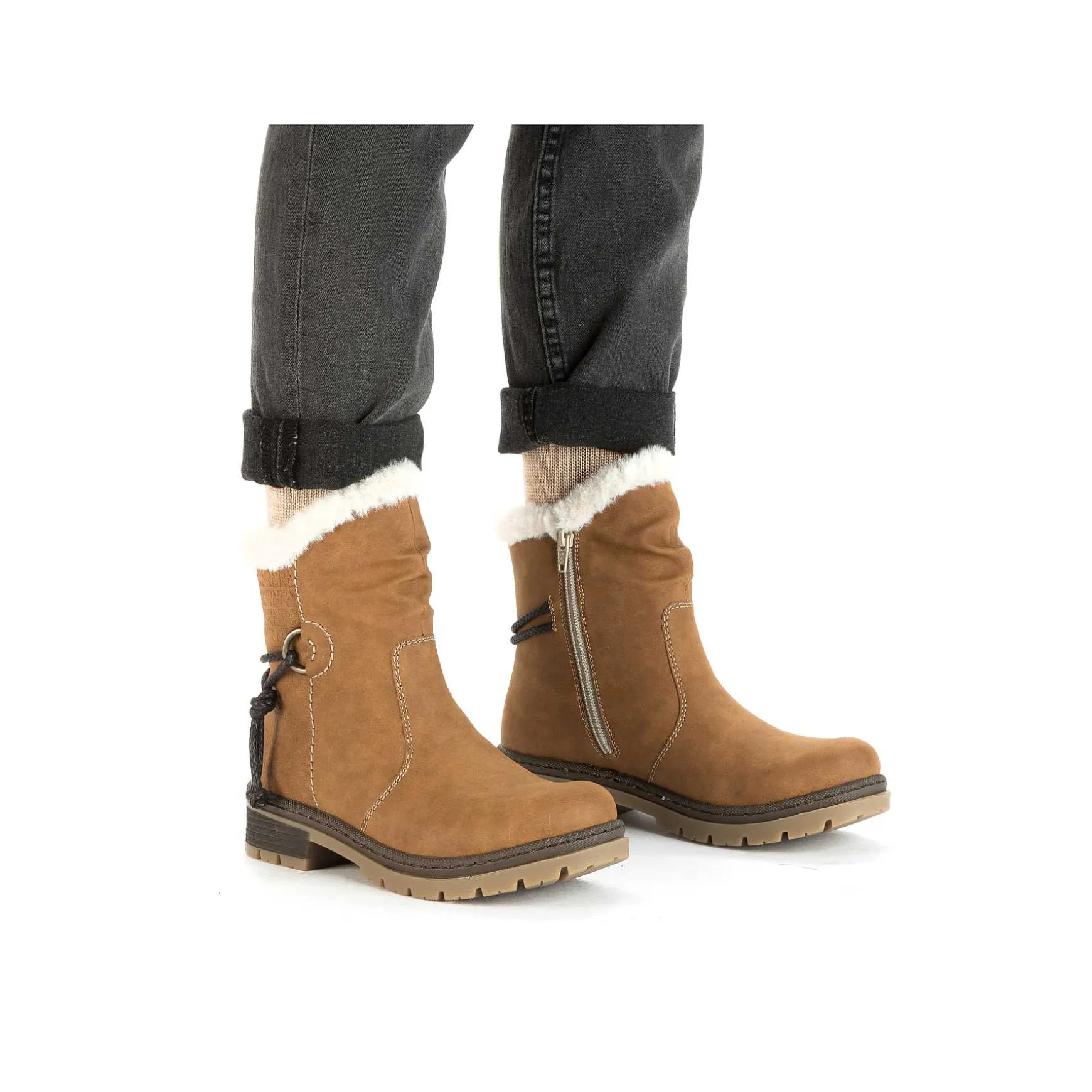 Rieker Women'S Short Boots Camel Brown