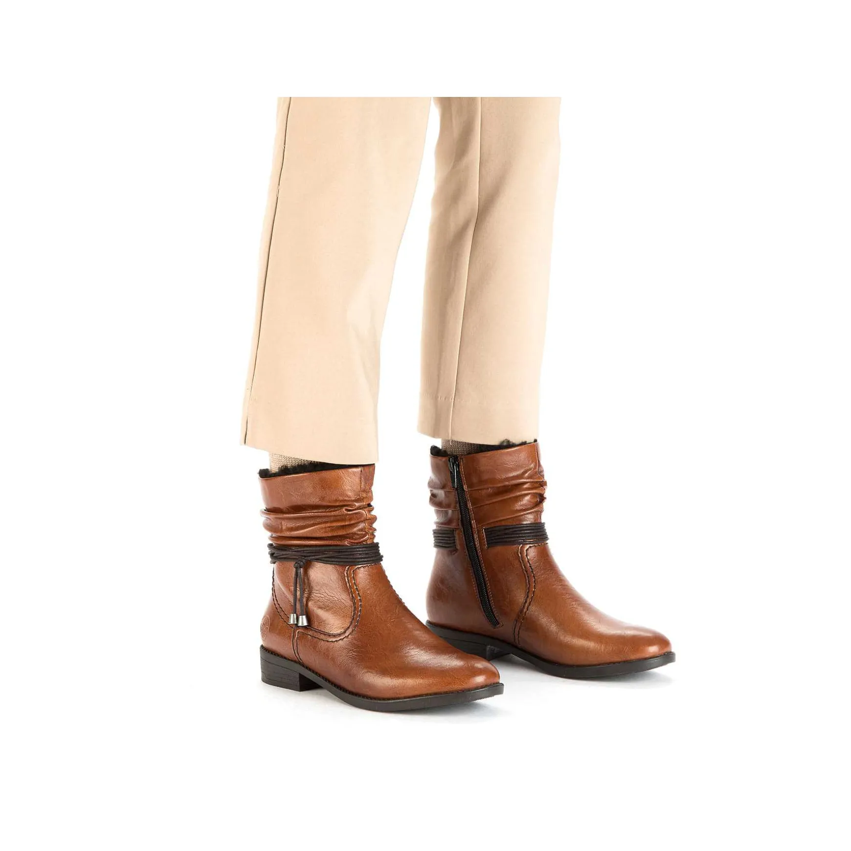 Rieker Women'S Short Boots Chestnut Brown