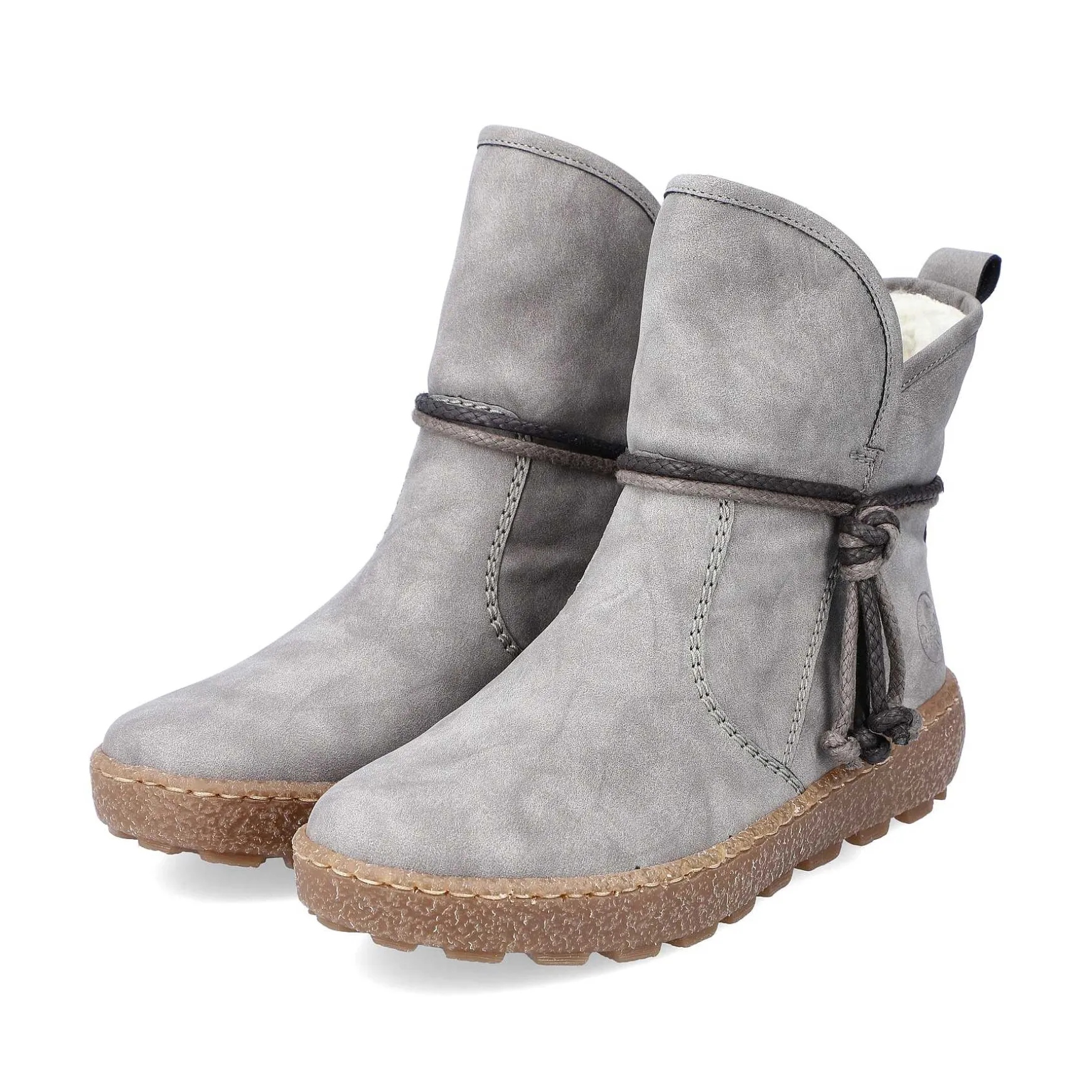 Rieker Women'S Short Boots Silver Gray