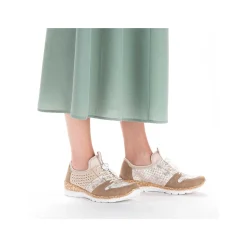Rieker Women'S Slippers Brown Beige