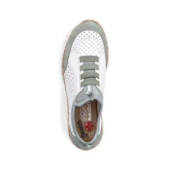 Rieker Women'S Slippers In Starry White-Mint Green