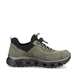 Rieker Women'S Slippers Khaki-Black