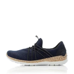 Rieker Women'S Slippers Navy Blue