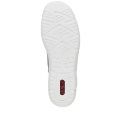 Rieker Women'S Slippers Sky Blue-Pure White