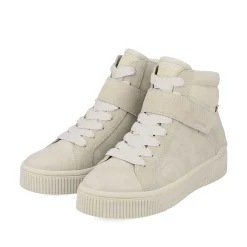 Rieker Women'S Sneaker High Cream Beige