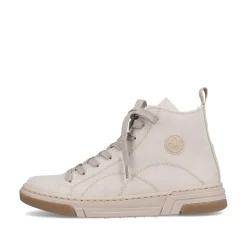 Rieker Women'S Sneaker High White Beige