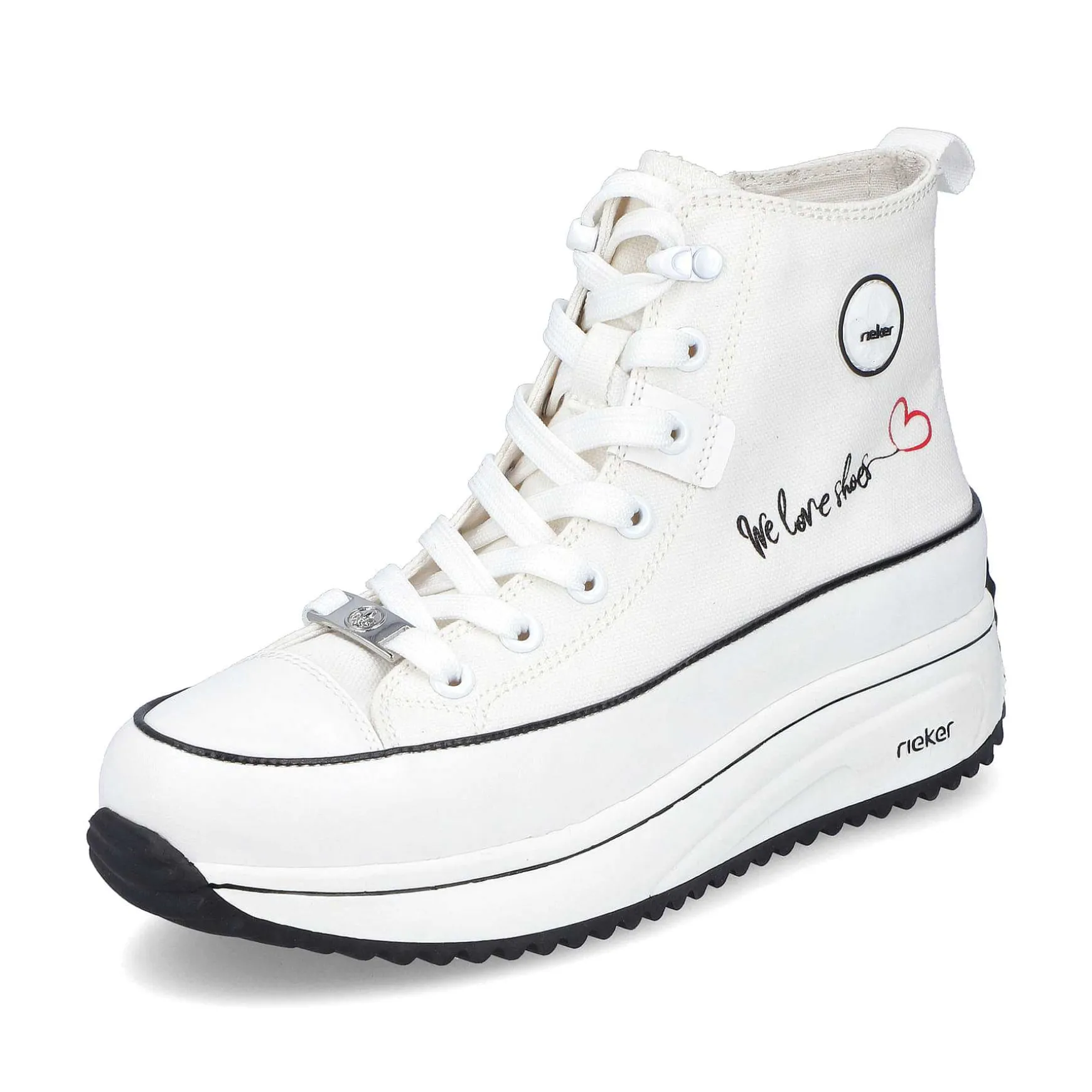 Rieker Women'S Sneaker High Ice White