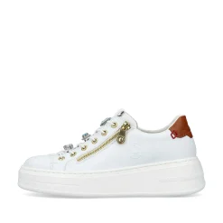 Rieker Women'S Sneaker Low Snow White