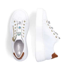 Rieker Women'S Sneaker Low Snow White
