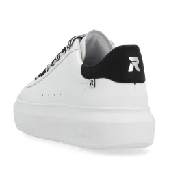 Rieker Women'S Sneaker Low Crystal-White Deep-Black