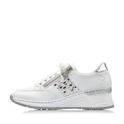 Rieker Women'S Sneaker Low Swan White