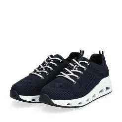 Rieker Women'S Sneaker Low Steel Blue
