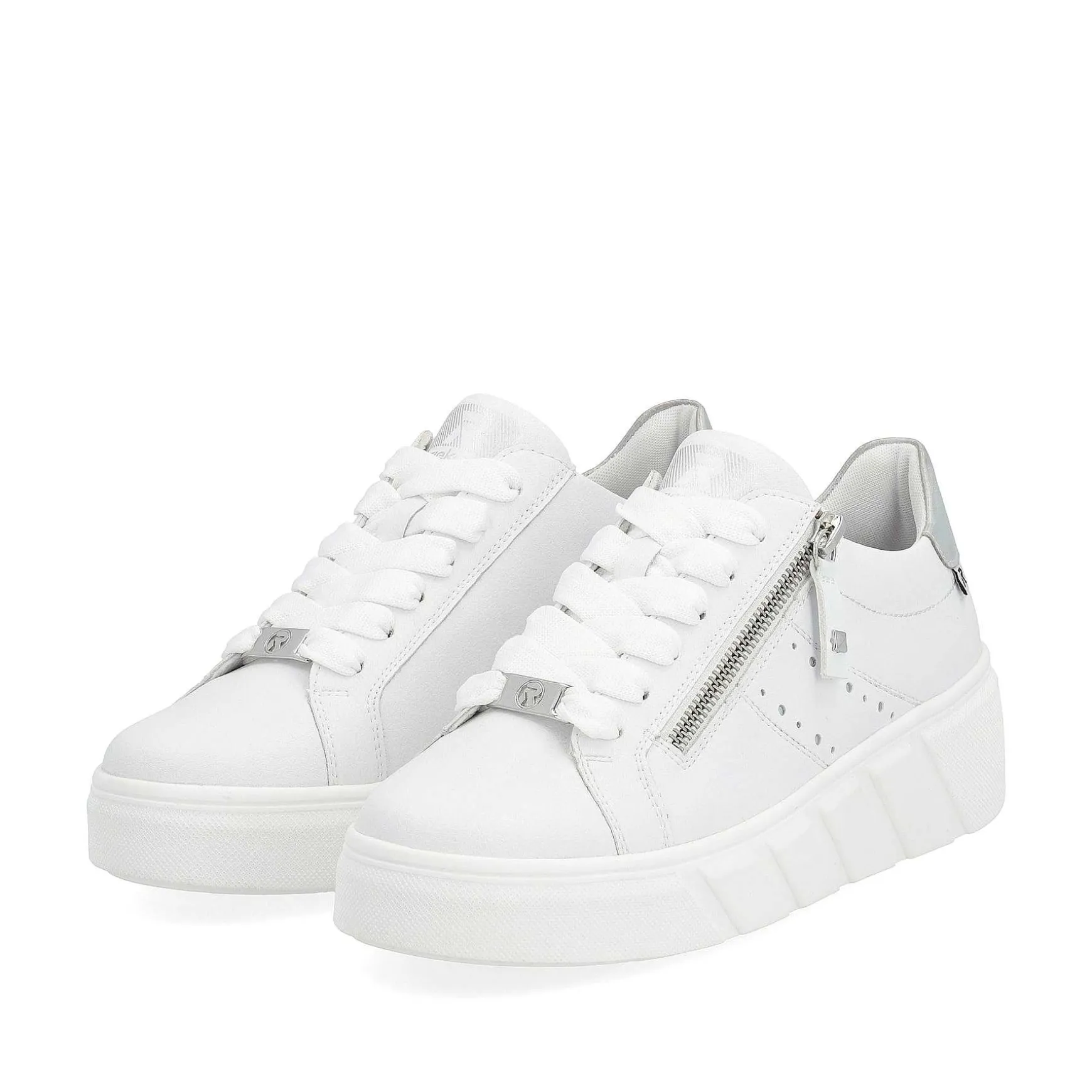Rieker Women'S Sneaker Low Clear White