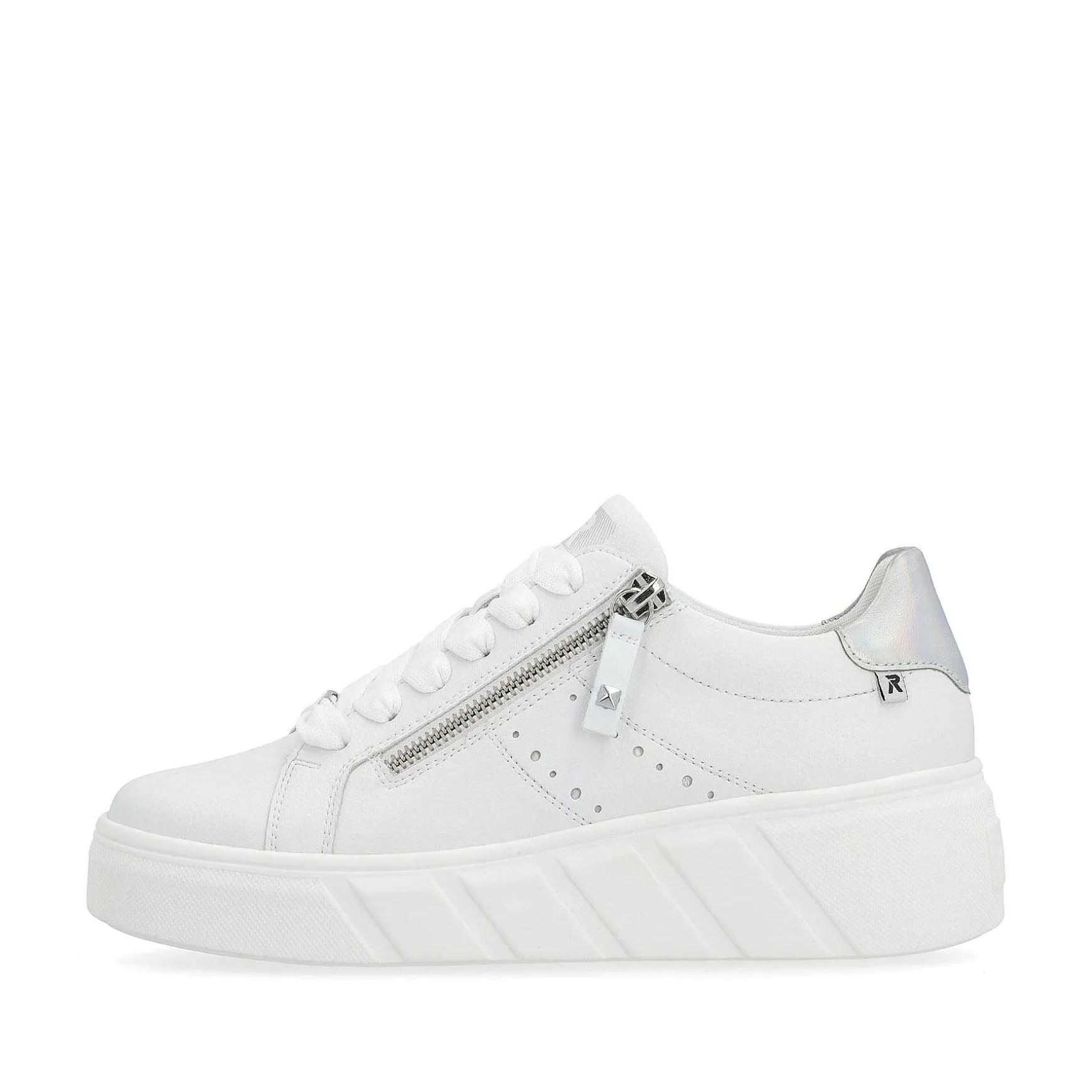 Rieker Women'S Sneaker Low Clear White