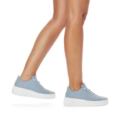 Rieker Women'S Sneaker Low Light Summer Blue