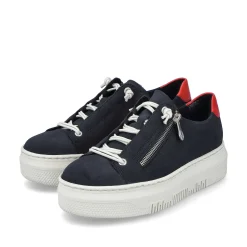 Rieker Women'S Sneaker Low Steel Blue