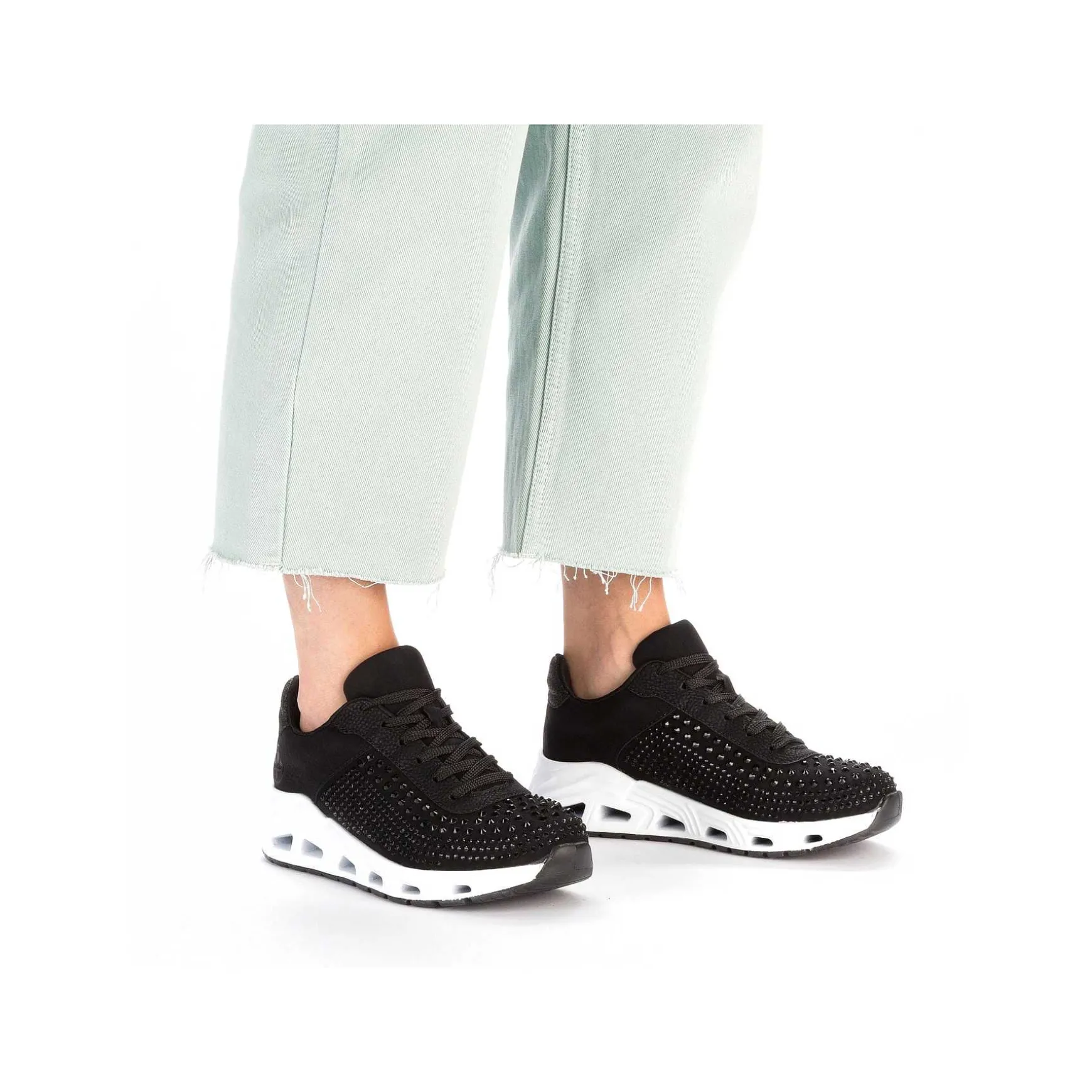 Rieker Women'S Sneaker Low Deep Black