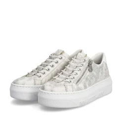 Rieker Women'S Sneaker Low Gray White